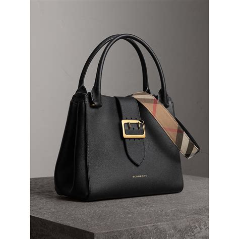 burberry camberley small leather tote|burberry medium buckle tote.